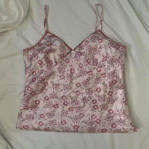 floral  xhiloration pink pj top